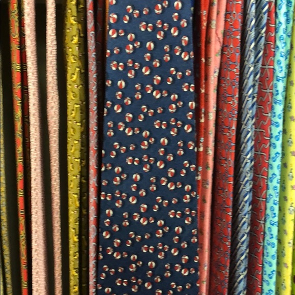 Gucci tie - navy blue - beach balls - Picture 3 of 7